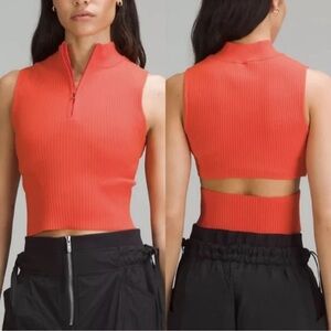 Lululemon Athletica open back half zip